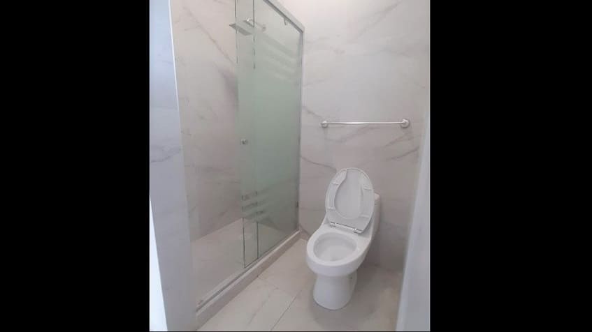 Bathroom with a shower cabin at Palmyra Condos