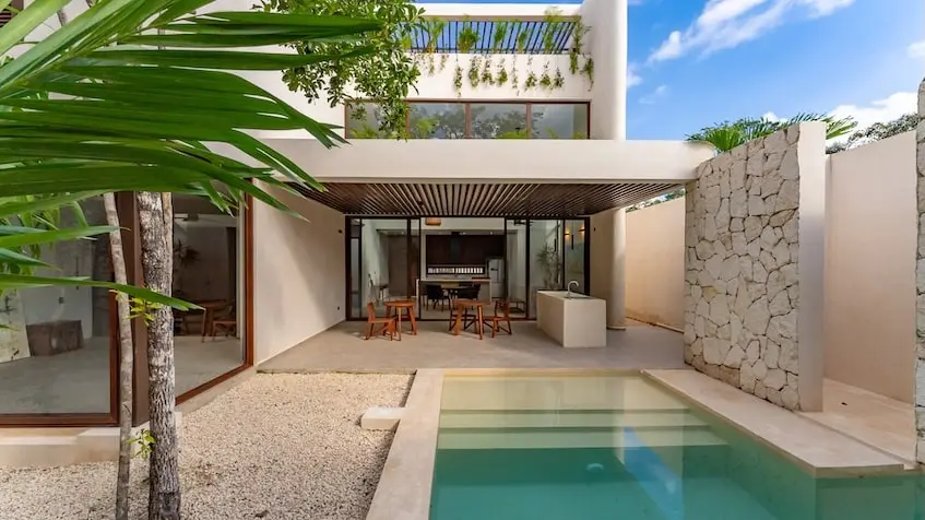 Pool Courtyard in Retiro Tulum