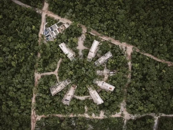 Aerial view Villa in Candela Tulum