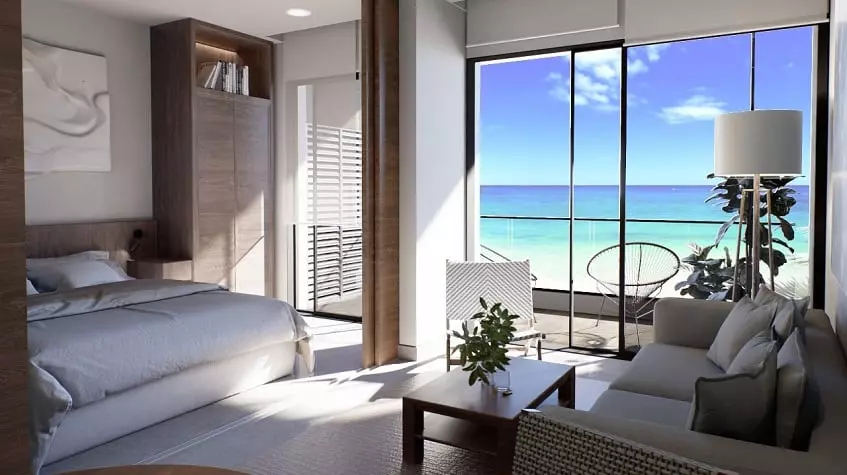 One bedroom ocean view at Sea Loft Cozumel