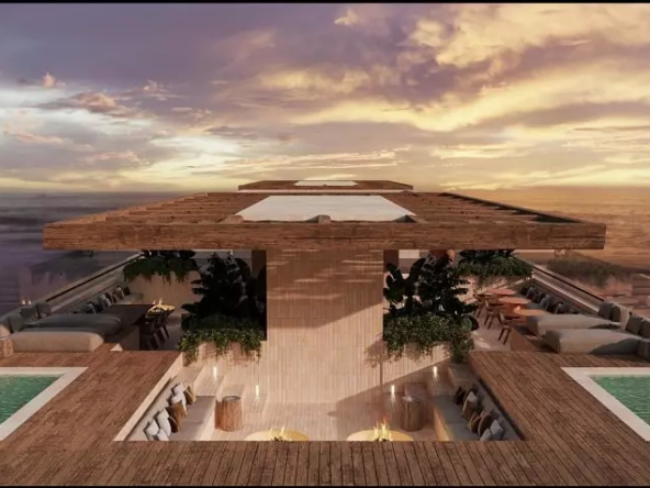 A terrace with ocean views in Adamar Soliman
