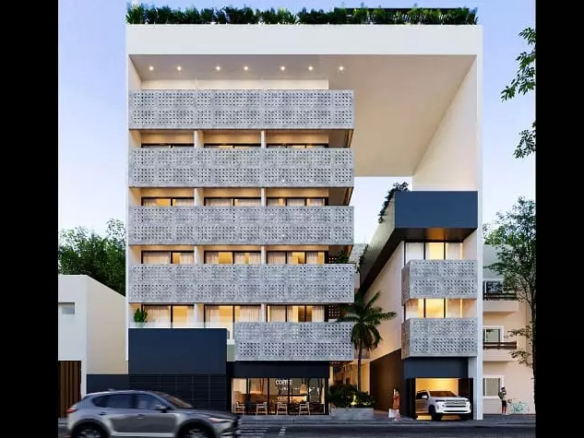 A facade of a building at Maresol Playa Studios