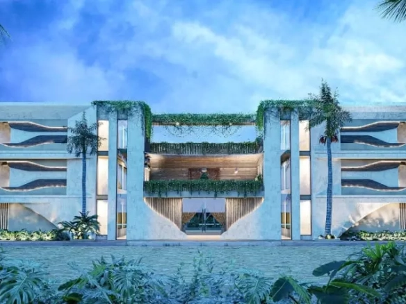 Facade of an apartment building in Kool Kaab