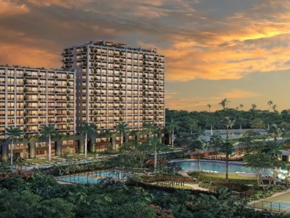 Aerial view of building Greenwood Cancun