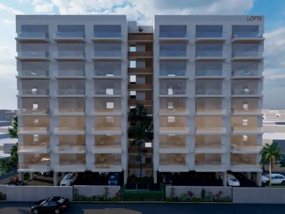 Front facade of Canova Puerto Juarez Studios for sale in Cancun