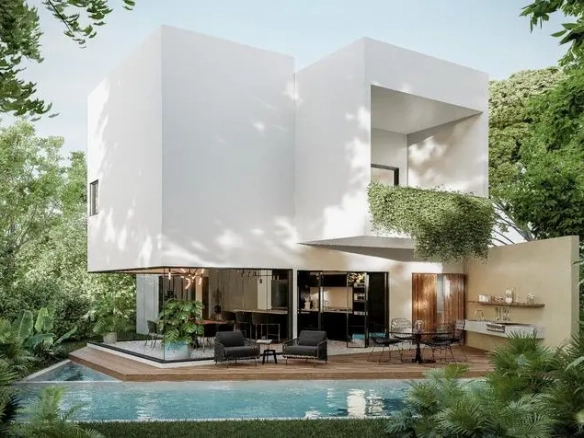 Facade Rear Tulum Country Club House