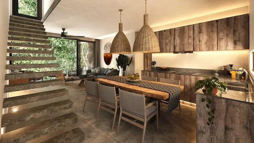 Dining Room with kitchen in Talari Tulum