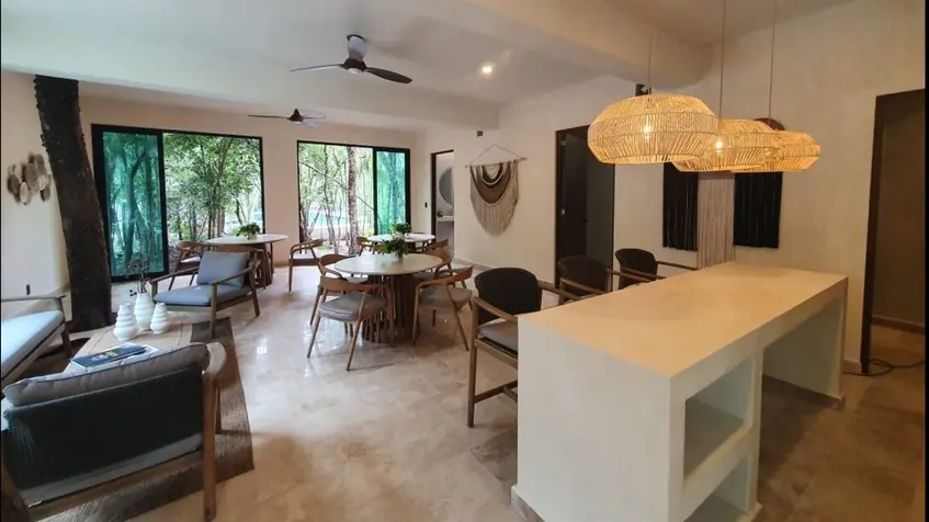 Interior Club House Tulum Jungle Park Residences