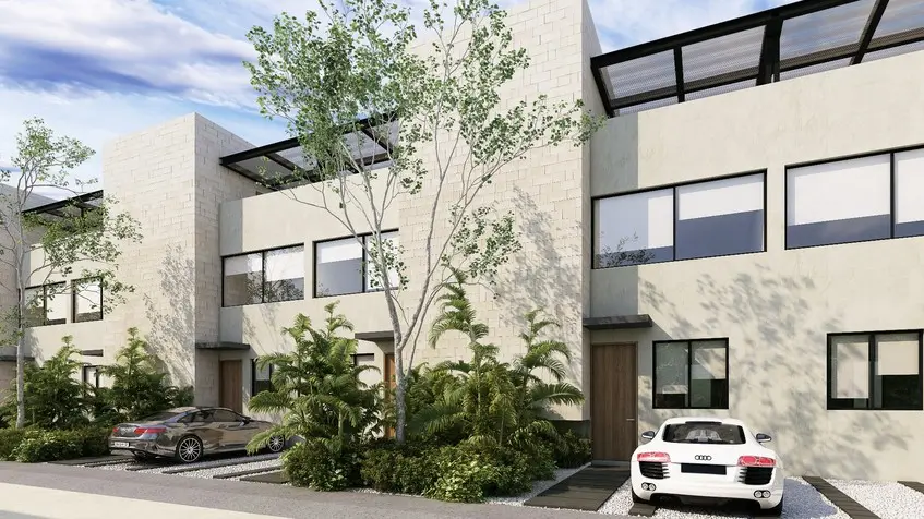 House exterior view in Tulum Jungle Park Residences