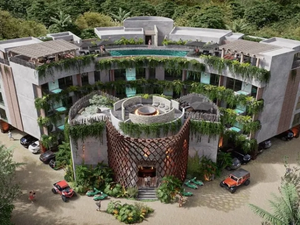 Aerial View All Ixsolum Tulum