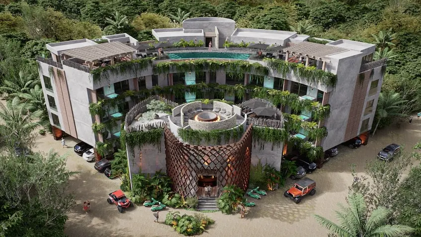 Aerial View All Ixsolum Tulum