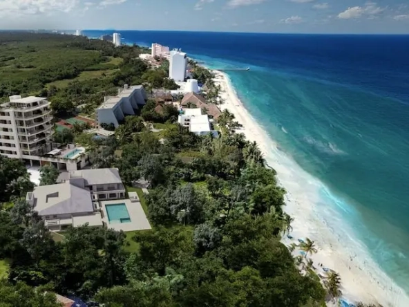Aerial View North Beach Cozumel