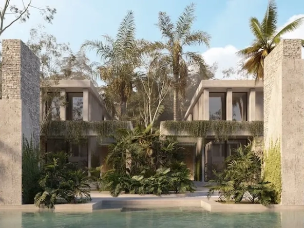 Front Facade Distrito Bondia Tulum | 3 Bedroom Houses for Sale