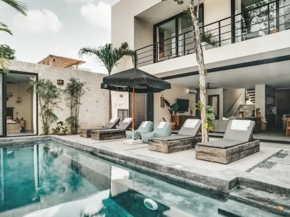 Pool and Beds in Casa Chachalaca Tulum