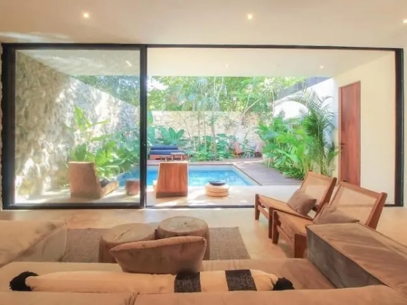 Room with view pool in Villa Kaan Tulum | 3 Bedroom House for Sale in Holistika