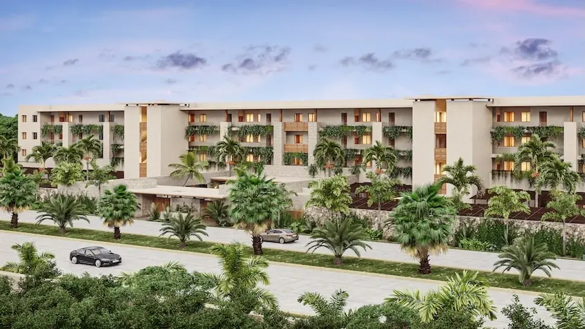 Semi aerial View Oceanna Residences Playa del Carmen