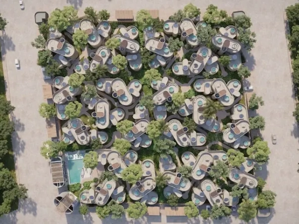 Aerial view Fabrica Tulum | Exclusive Condos for Sale