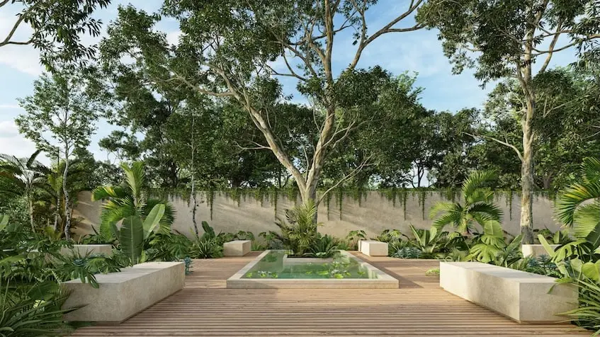 Contemplation park in Comarca Merida
