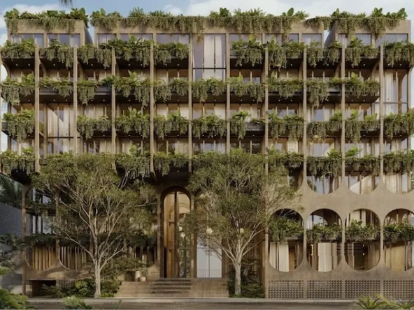 Front facade Noble Playa el Carmen