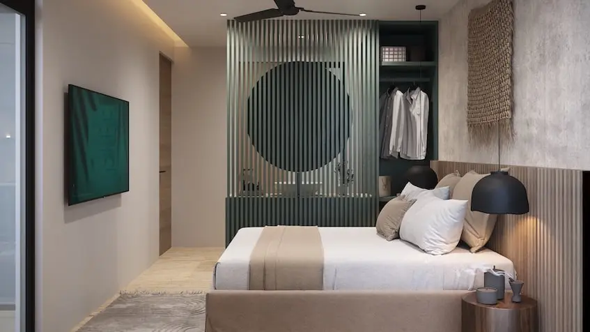 Interior condo Terra Playa del Carmen