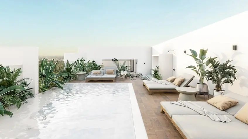 Pool rooftop Oxygen Apartments Merida