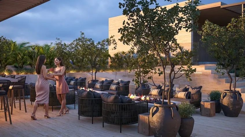 Rooftop with firepit Terra Playa del Carmen