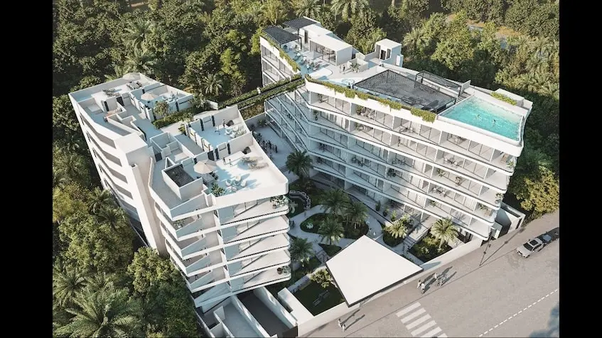 Aerial View Reserva Sole Playa del Carmen | Condos for Sale