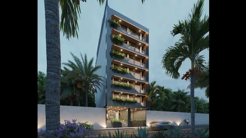 Side front DK 44 Deluxe Playa del Carmen | Condos for Sale