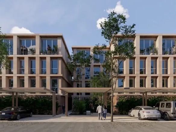 Front facade Covalia Merida | Condos for Sale in Temozon Norte