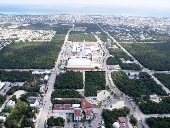 Aerial View Cruz de Servicios Playa del Carmen