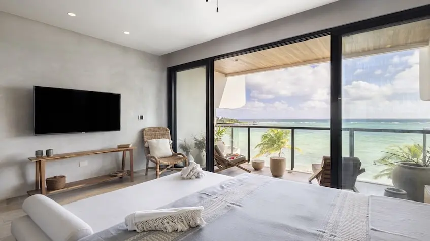 Estudio frente al mar en Tankah 52 Beachfront Condos Tulum