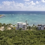 Vue aérienne Tankah 52 Beachfront Condos : Studios et appartements à vendre