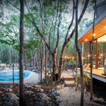 Maison dans la jungle à côté de la petite piscine de Kuyabeh Tulum