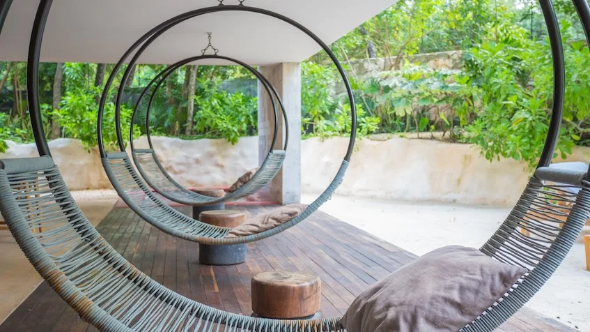 Hamaca colgante en Iik Tulum