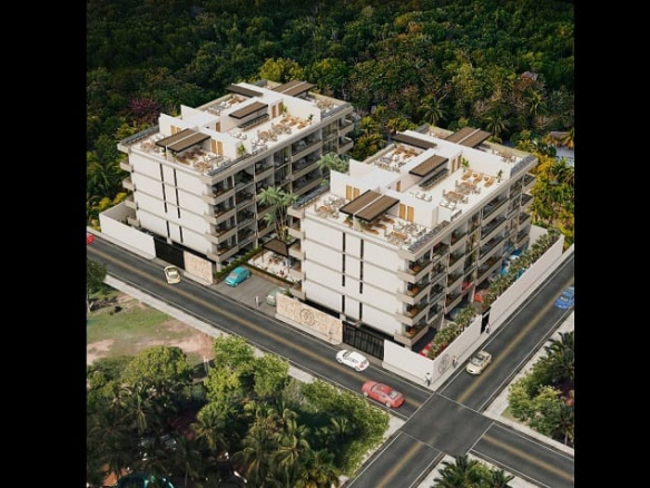 Two residential buildings between two streets in Wave Living