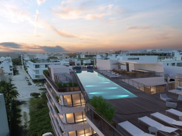 Azotea con piscina de The Boat Residence