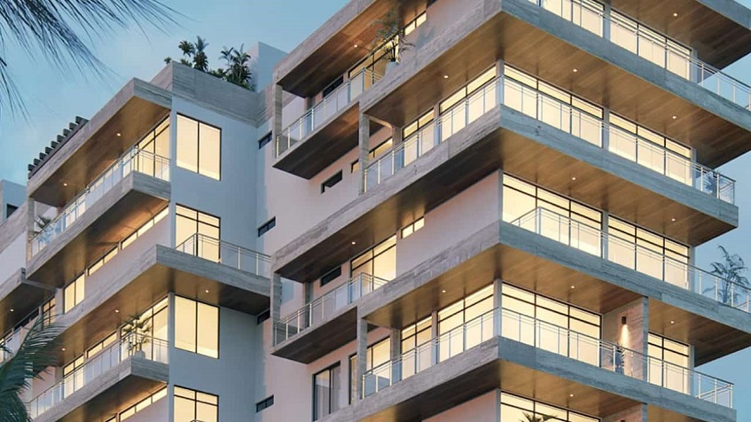 Balcones con paredes de vidrio en Distrito Morelos