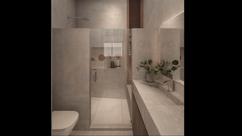 Bathroom with shower in Bacab Tulum