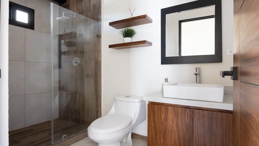 Interior baño Mya Black Dimond Playa del Carmen