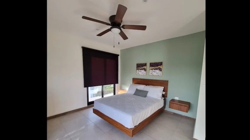 Interior recamara en Mya Black Dimond Playa del Carmen