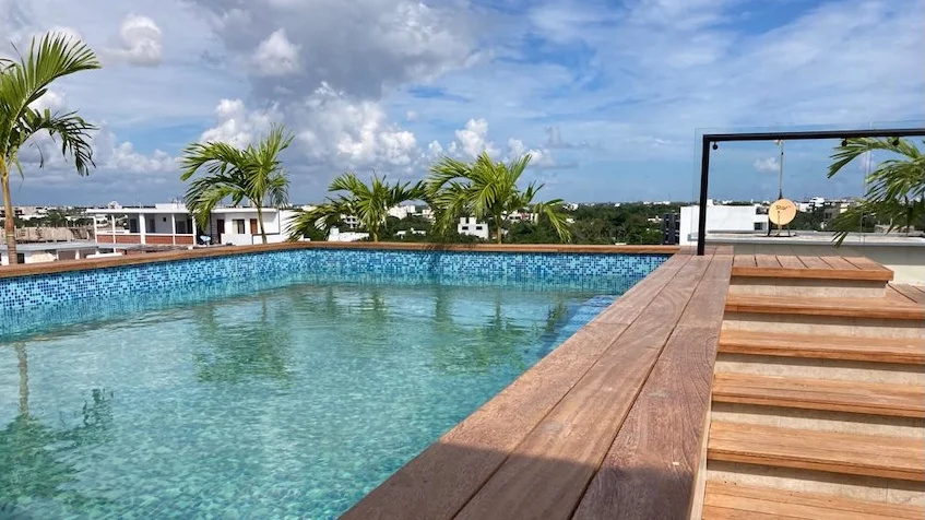 Rooftop con alberca Mya Black Dimond Playa del Carmen