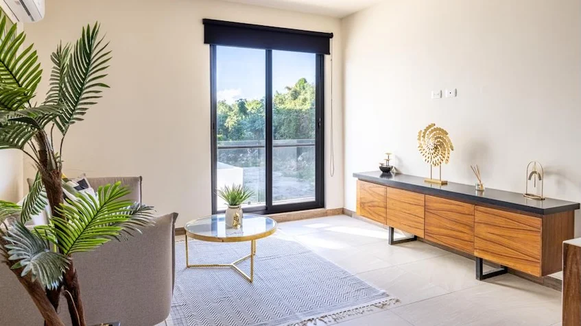 Sala vista jardin en Mya Black Dimond Playa del Carmen
