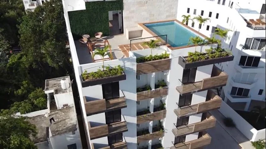 Vista aerea en Mya Black Dimond Playa del Carmen