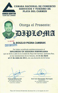 Diploma de Rogelio Piedra Cambray