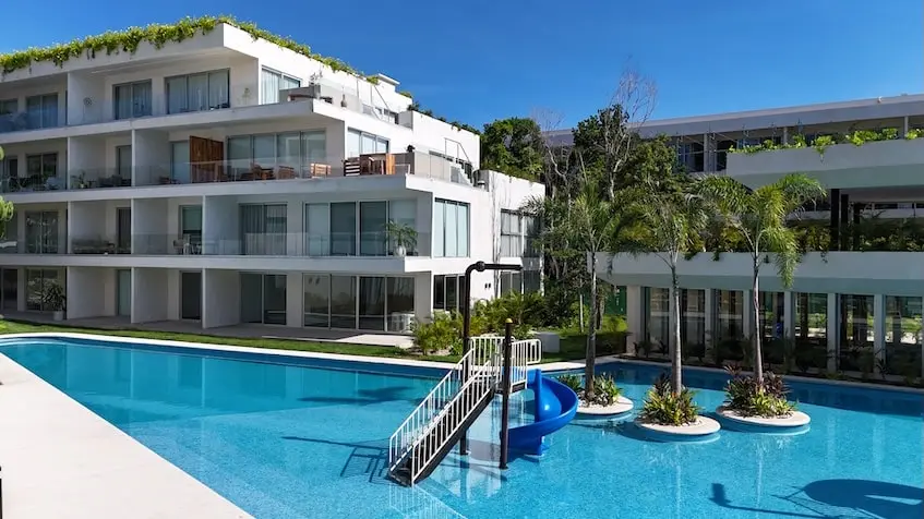 Façade avec piscine The Leaf Playa del Carmen