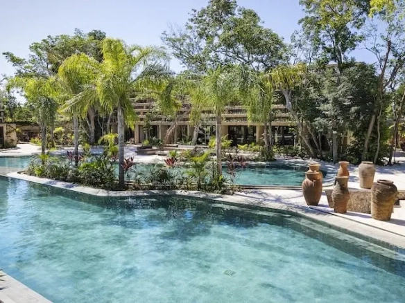 Alberca amenidad en Junglar Tulum en Kaybe