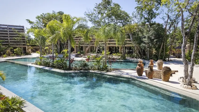 Swimming pool amenity at Junglar Tulum in Kaybe