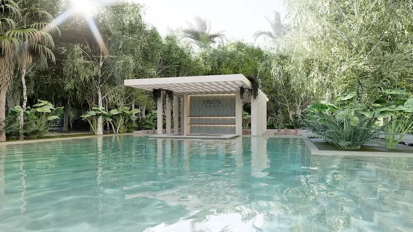 Alberca amenidad en Okun Living Cancun