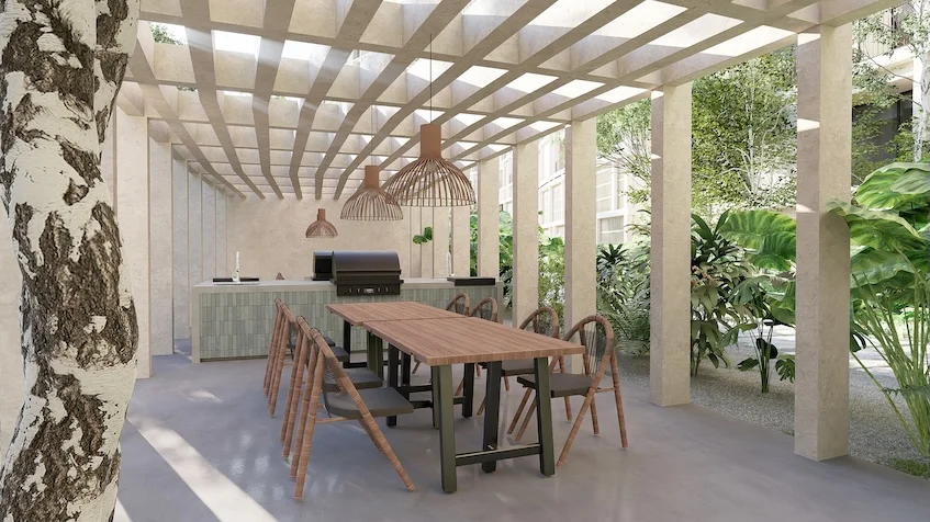 Amenidad exterior en Okun Living Cancun