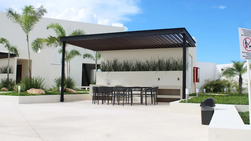 Zona grill en Valle Aurora Cancun